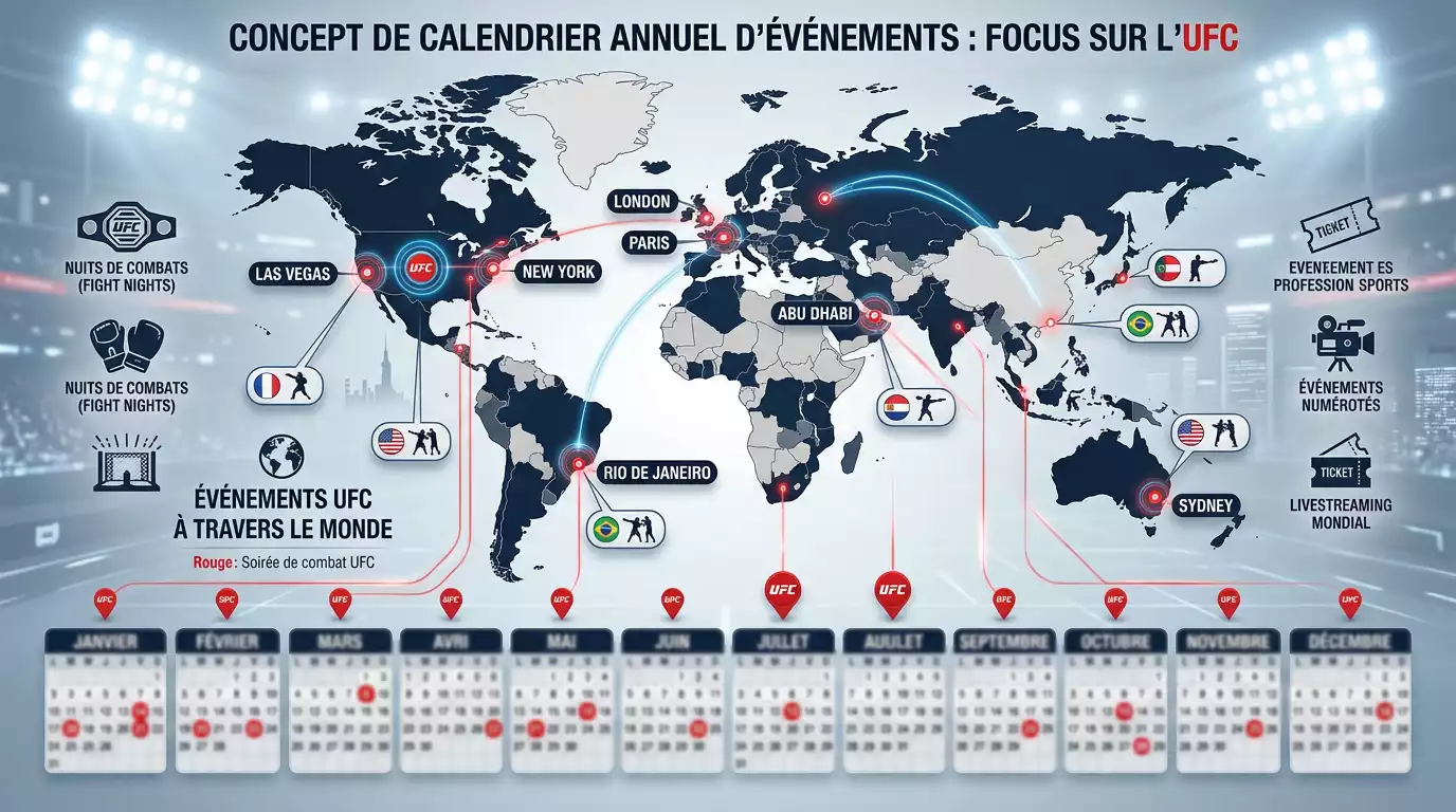 Calendrier UFC 2026 événements
